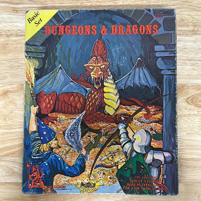 Dungeons and Dragons Basic Set first edition lizard logo 2nd printing