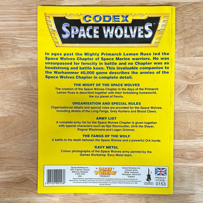 Warhammer 40,000 Codex - Space Wolves