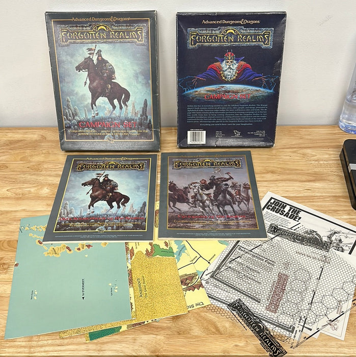 Forgotten Realms Campaign Set 1st Edition first printing