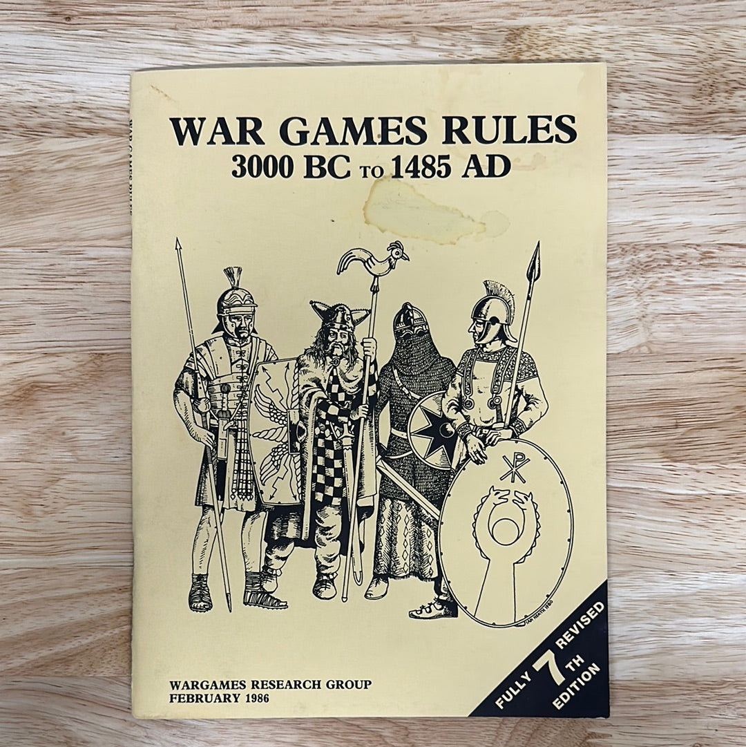 War Game Rules 3000 BC To 1485 AD — RPG Market