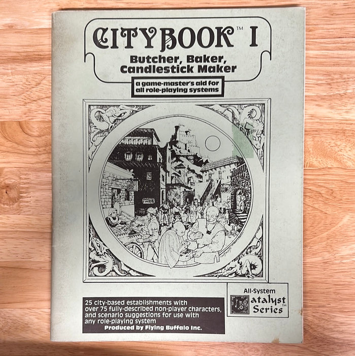 Tunnels and Trolls Citybook I Butcher, Baker, Candlestick Maker (first printing)