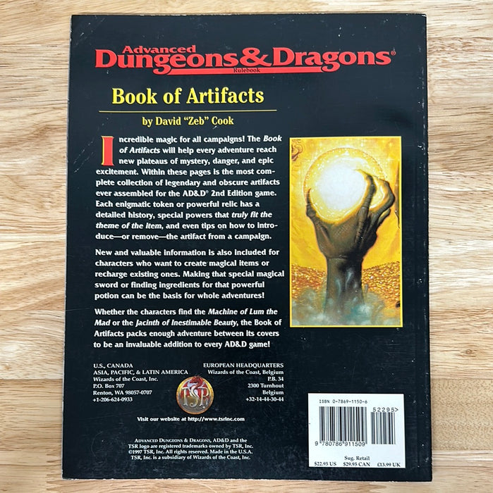 Book of Artifacts 2138P (Soft Cover)