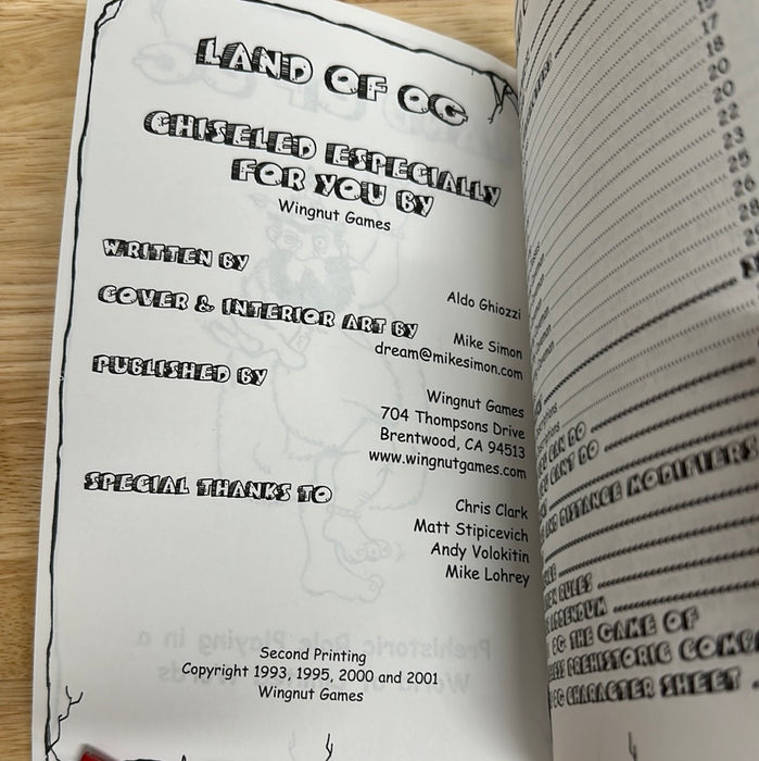 Land of Og RPG 2nd edition