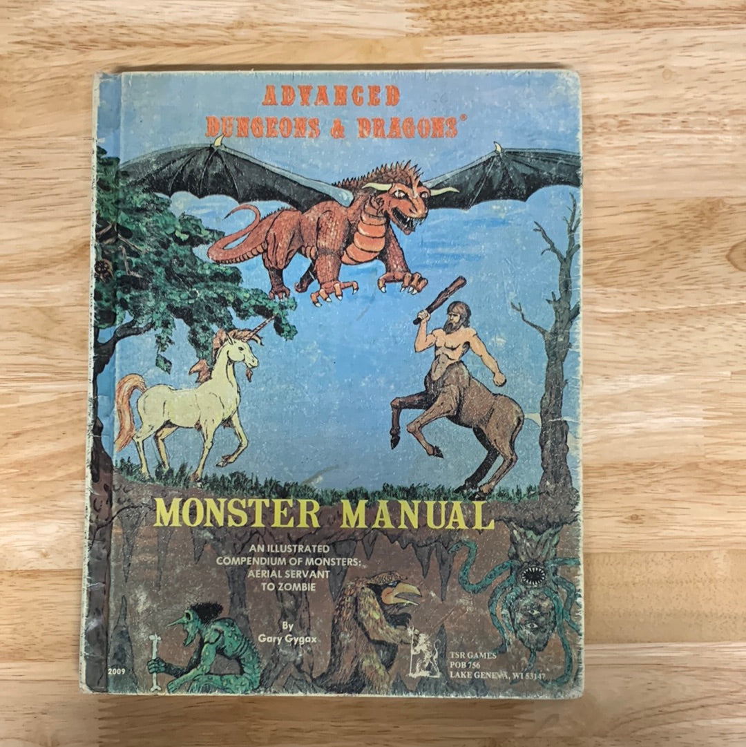 Monster Manual (1st edition, 2nd Print, with Red Leaf and Lizard Logo ...