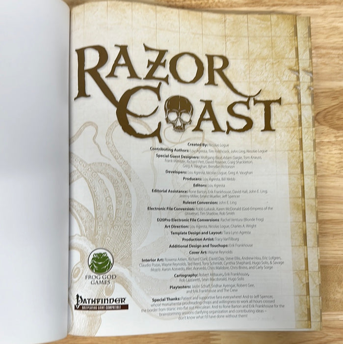 Razor Coast RPG hardcover