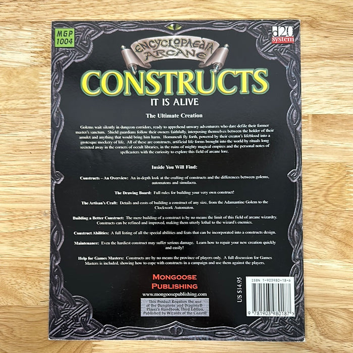 Encyclopaedia Arcane Constructs