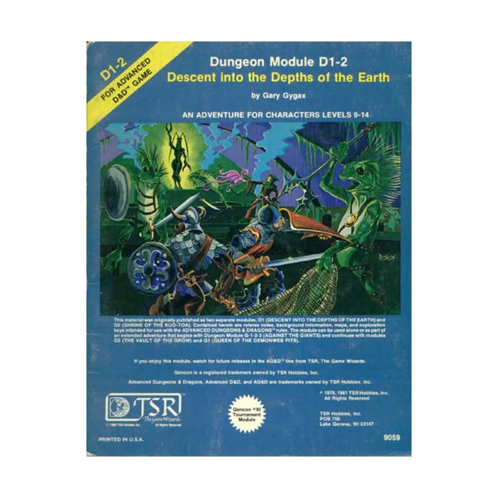D1-2 Descent Into the Depths of the Earth (2nd Printing)